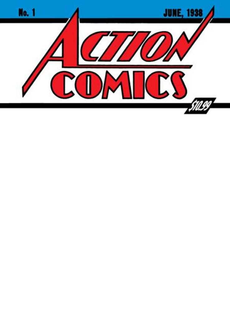 Superman Day 2025 - Action Comics #1 Golden Age Sized Facsimile Edition Cover D Blank Variant