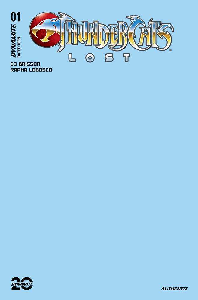 Thundercats Lost #1 Cover T Foc Blue Blank Authentix