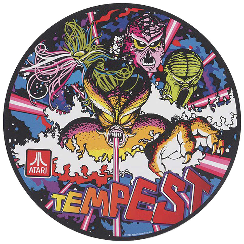 Atari Tempest Logo 11in Round Metal Sign