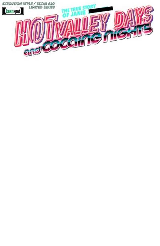 Hot Valley Days #1 (Of 3) Cover B Blank Sketch