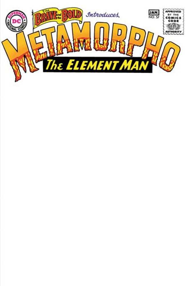 Brave And The Bold #57 Facsimile Edition Cover C Blank Card Stock Variant