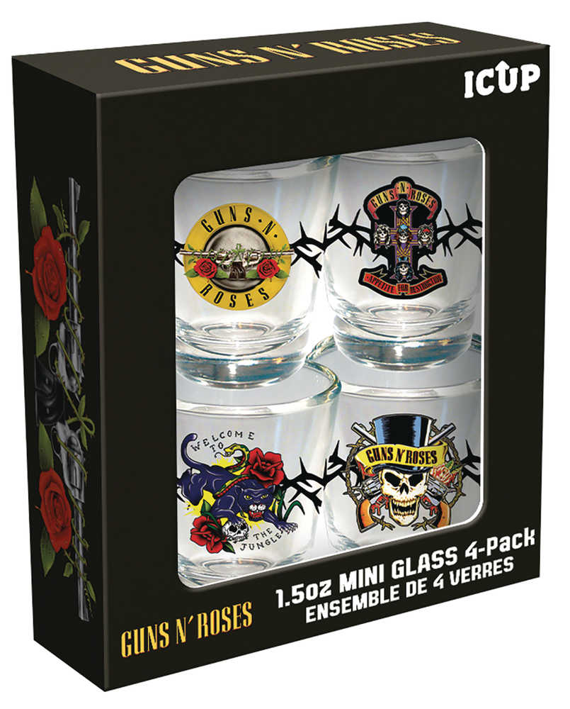 Guns N Roses Mini Glass Set 4 Pack