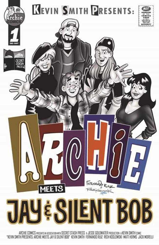 Archie Meets Jay & Bob One Shot Cover B Ruiz Greyscale (Mature)