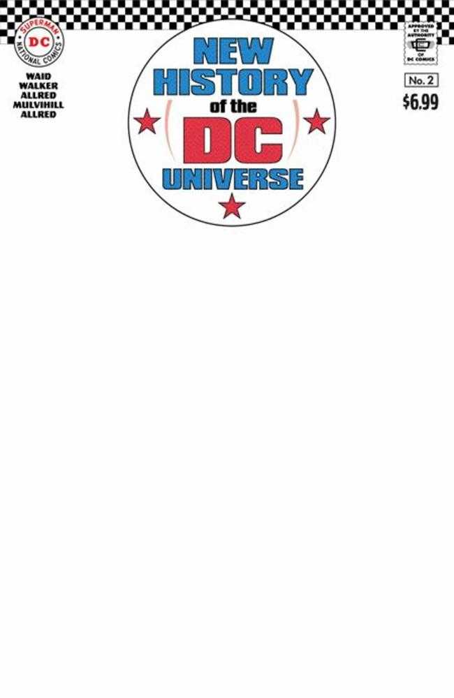 New History Of The DC Universe #2 (Of 4) Cover F Blank Card Stock Variant
