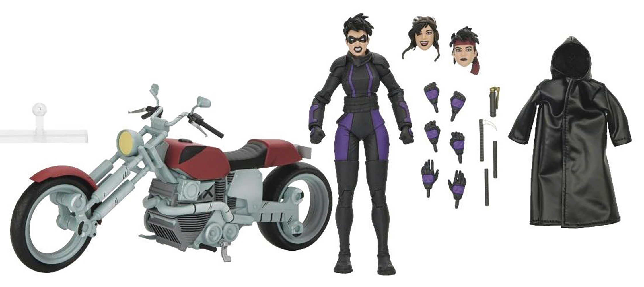Teenage Mutant Ninja Turtles The Last Ronin Casey Marie With Motorcycle 7 In Action Figure