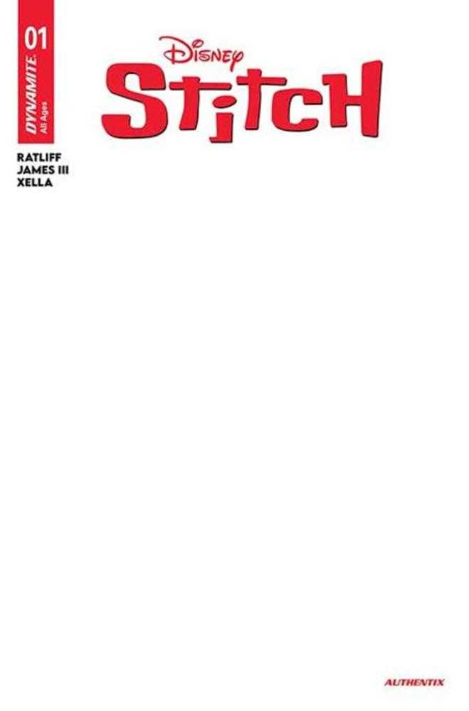 Stitch #1 Cover G Blank Authentix Variant