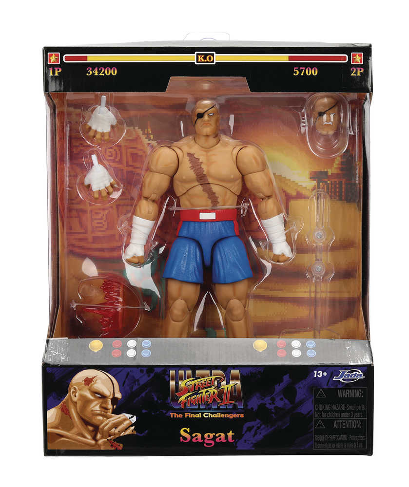Street Fighter II Sagat 6in Deluxe Action Figure