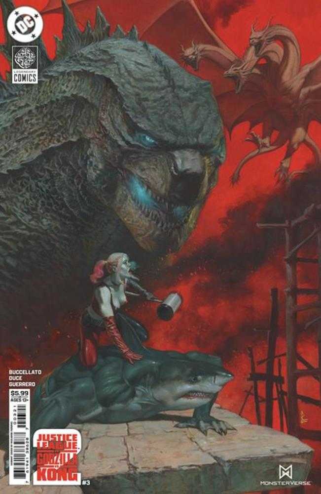 Justice League vs Godzilla vs Kong 2 #3 (Of 7) Cover B Riccardo Federici Card Stock Variant