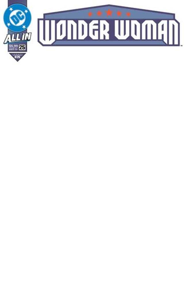 Wonder Woman #25 Cover F Blank Card Stock Variant