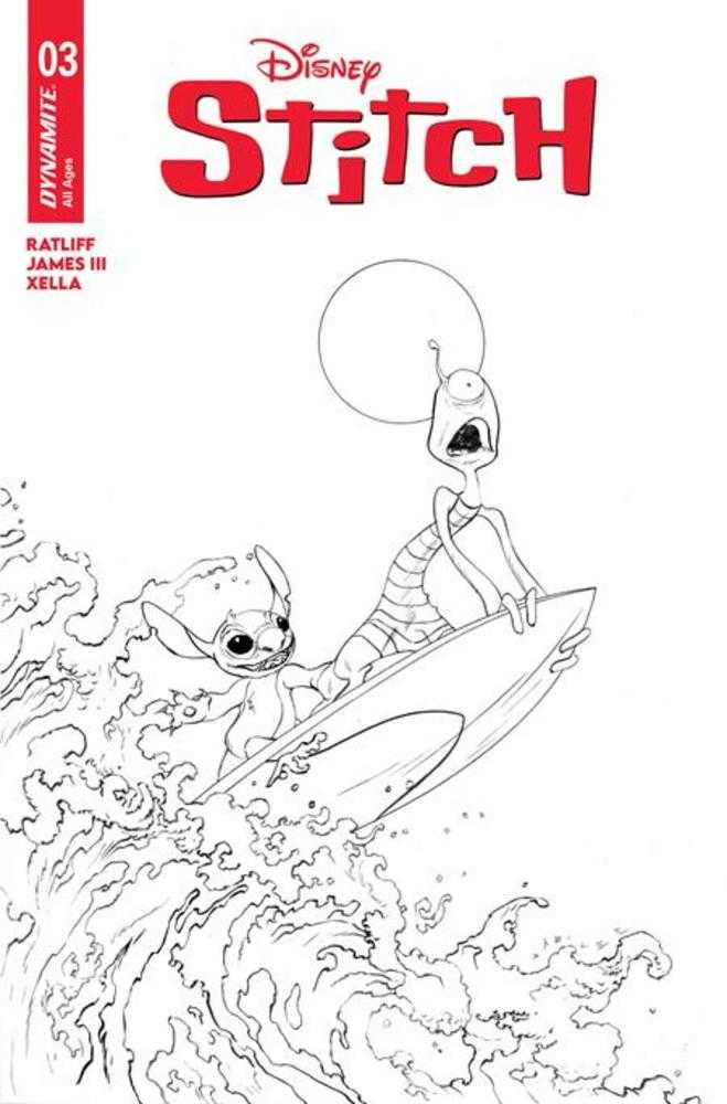 Stitch #3 Cover E 1 in 10 Jae Lee Line Art Variant