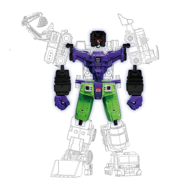 Transformers Defender Version Devastator Kits Combining Accessory
