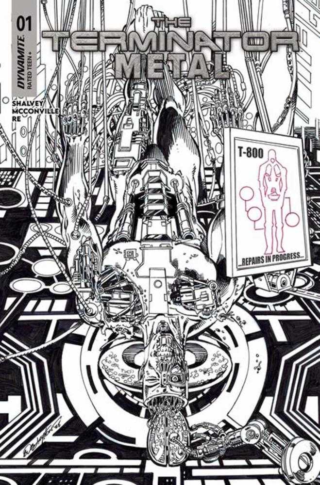 Terminator Metal #1 Cover M Inc 1:5 Bob Layton Line Art Foc Bonus Variant