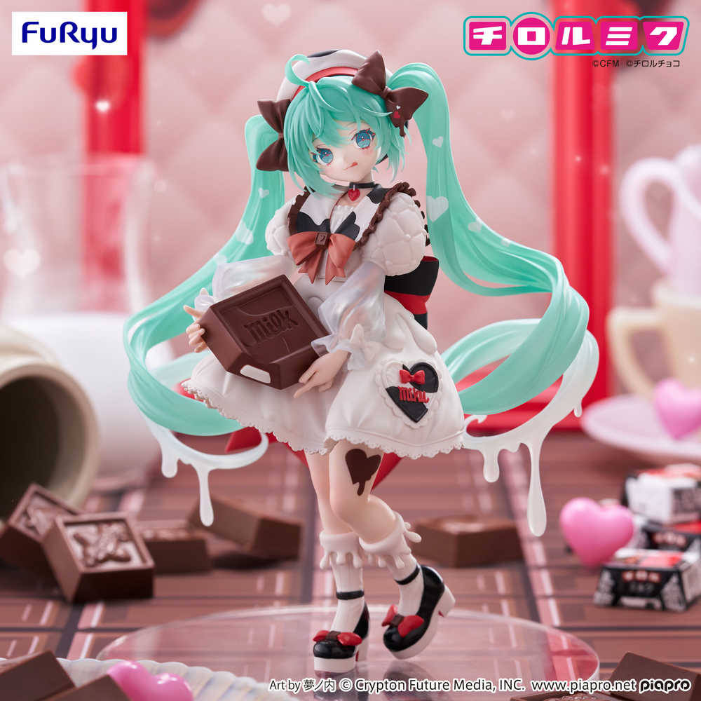 Trio Try It Hatsune Miku Tirol Choco Milk Statue