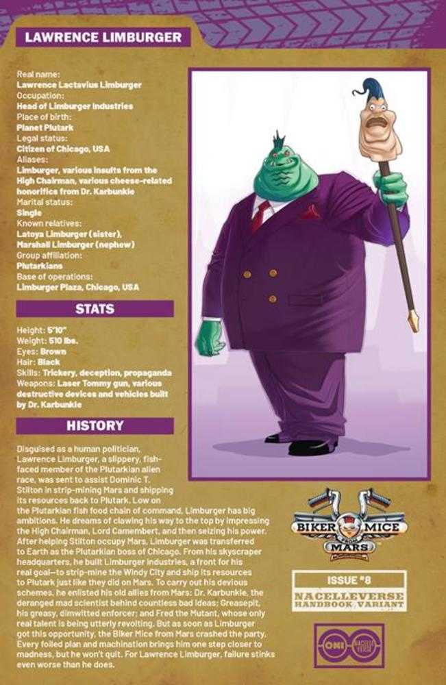 Biker Mice From Mars (2025) #8 Cover B Dotun Akande Handbook Variant