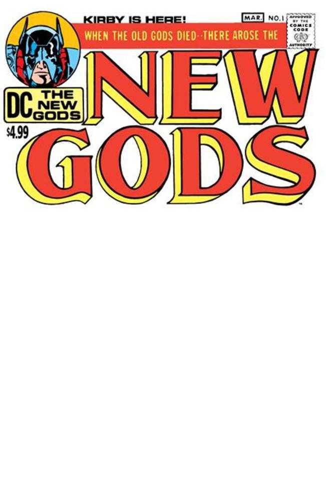 New Gods #1 Facsimile Edition Cover C Blank Card Stock Variant