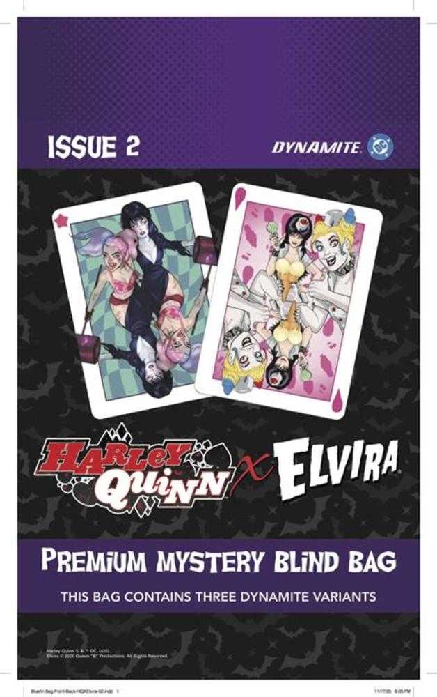 Harley Quinn X Elvira #2 Cover V Blind Bag Variant  Limited To 1981 Copies