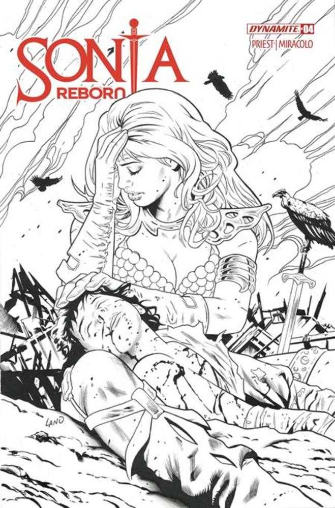 Sonja Reborn #4 Cover K Greg Land Line Art Foc Bonus Variant