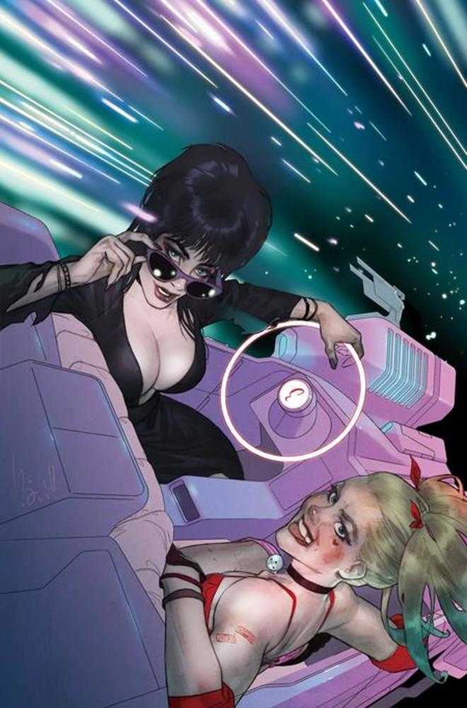 Harley Quinn X Elvira #5 Cover I Inc 1:10 Ben Caldwell Full Art Variant