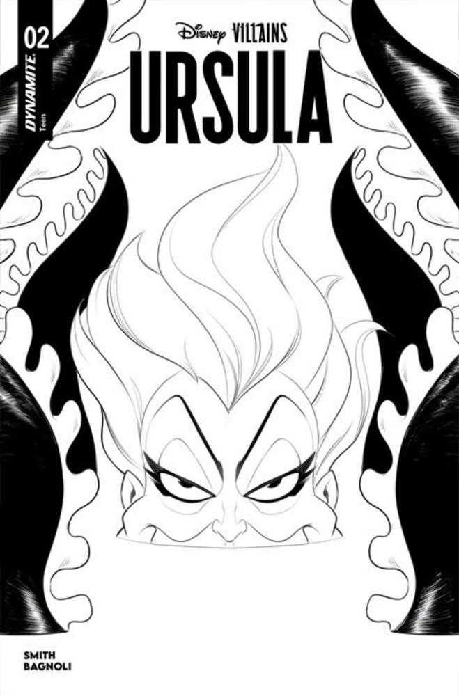 Disney Villains Ursula #2 Cover G Inc 1:10 Robert Quinn Line Art Variant