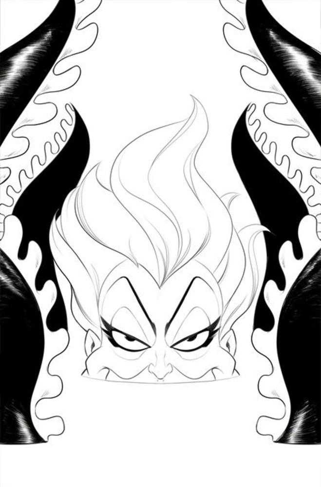 Disney Villains Ursula #2 Cover I Inc 1:15 Robert Quinn Line Art Full Art Variant