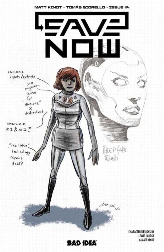 Save Now #4 (Of 4) Cover B Lewis Larosa Matt Kindt Character Design Variant