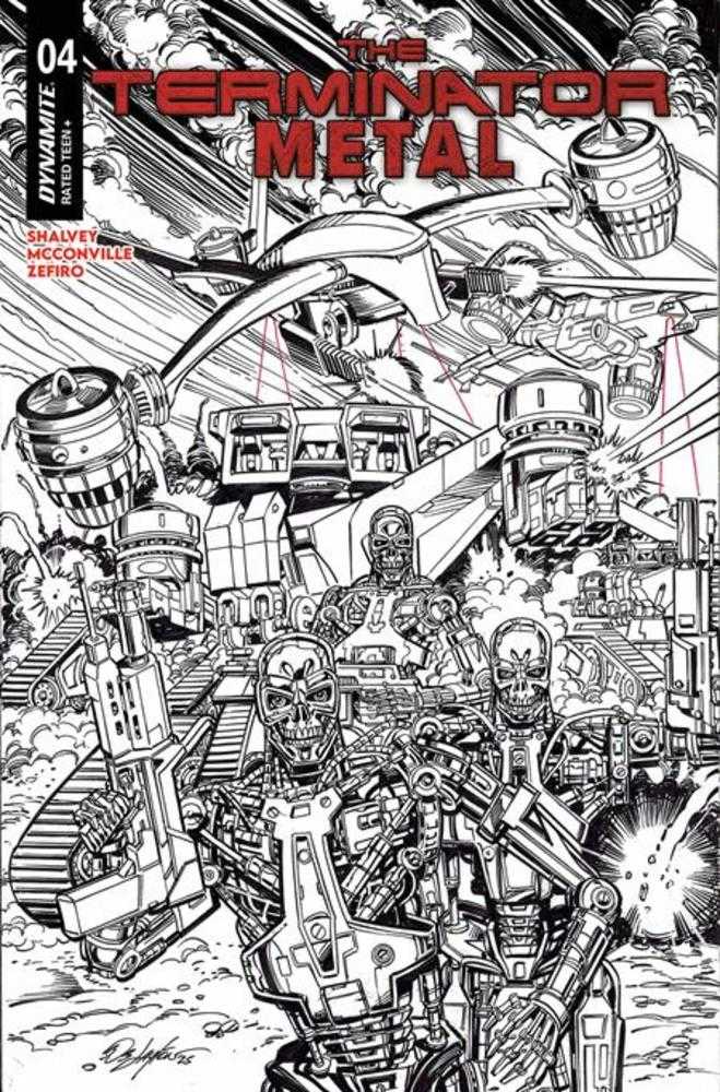 Terminator Metal #4 Cover J Inc 1:5 Bob Layton Line Art Trade Dress Foc Bonus Variant