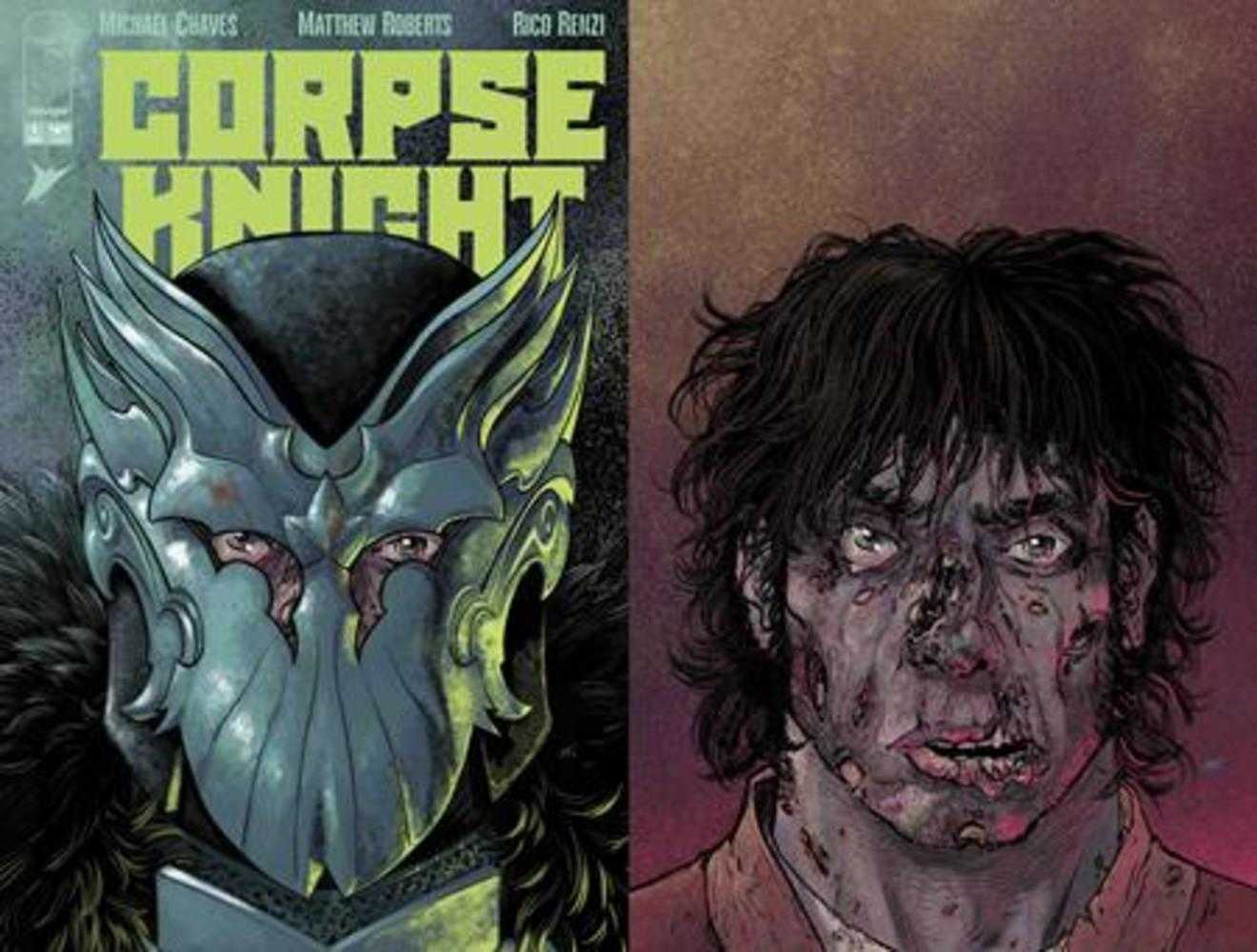Corpse Knight #1 (Of 6) Cover G Matthew Roberts Die Cut Helmet Variant (Mature)