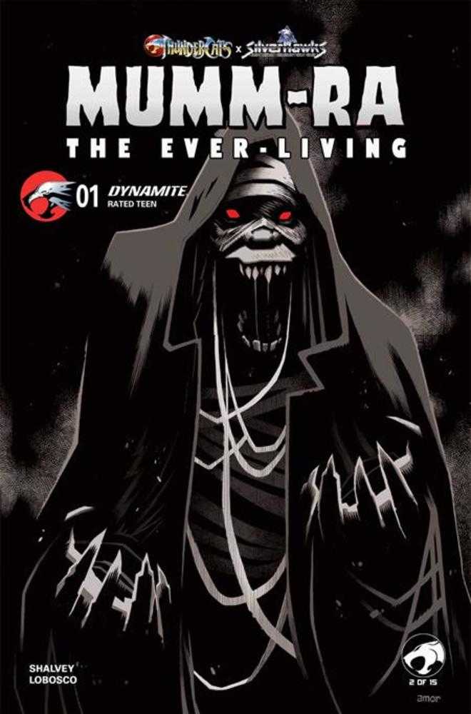Mummra The Everliving #1 Cover K Inc 1:20 John Amor Black & White Variant