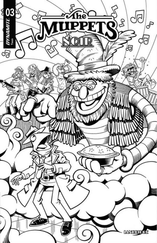 Muppets Noir #3 Cover E Inc 1:15 Roger Langridge Line Art Variant