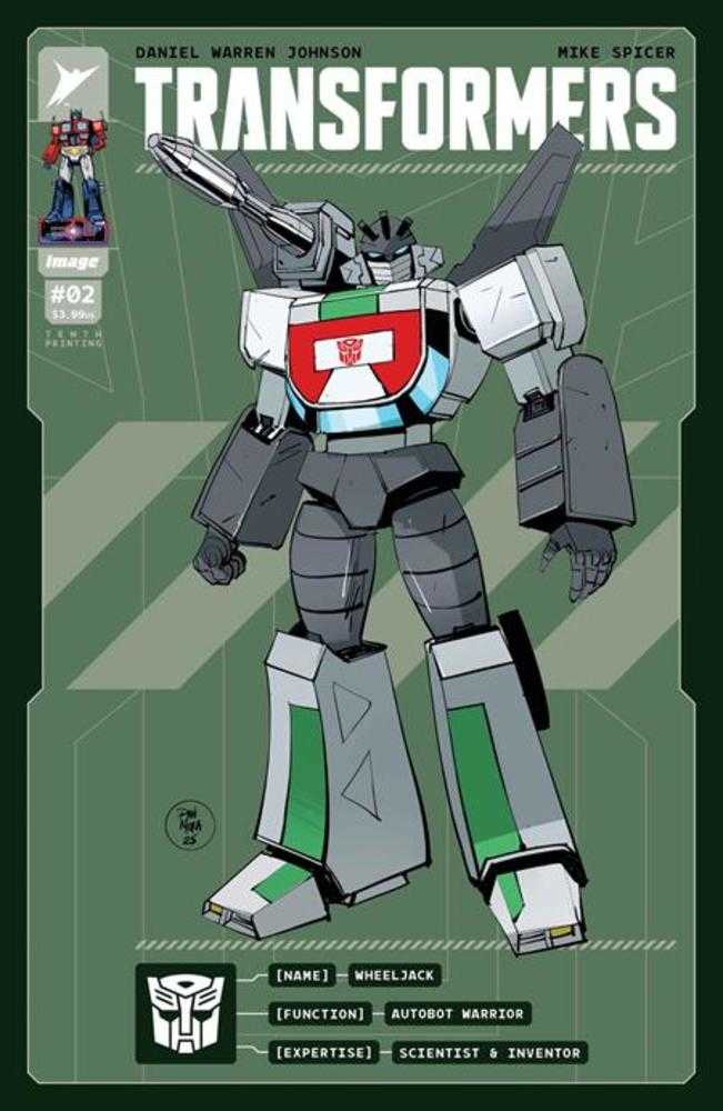 Transformers #2 10 Th Printing Cover J Dan Mora & Andres Juarez Variant