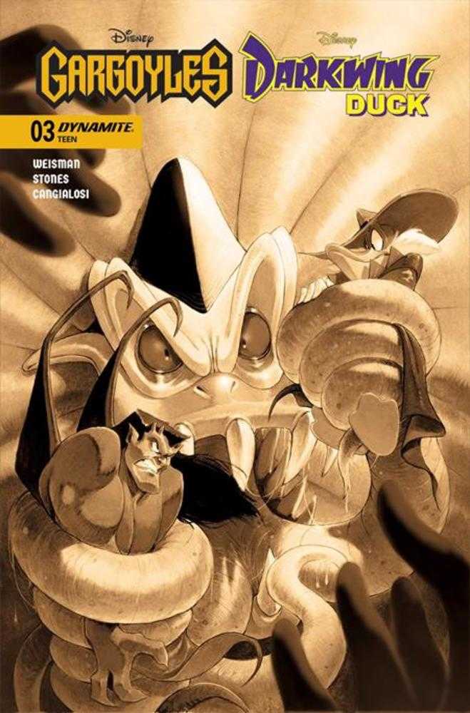 Gargoyles Darkwing Duck #3 Cover L 1 in 10 Ivan Bigarella Sepia Variant