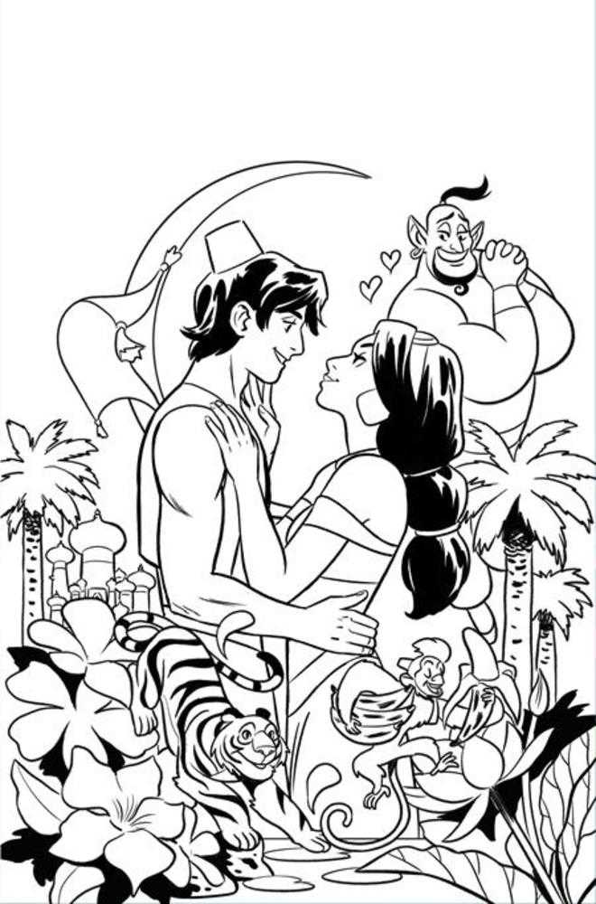 Aladdin #1 Cover K Inc 1:15 Natacha Bustos Line Art Virgin Variant