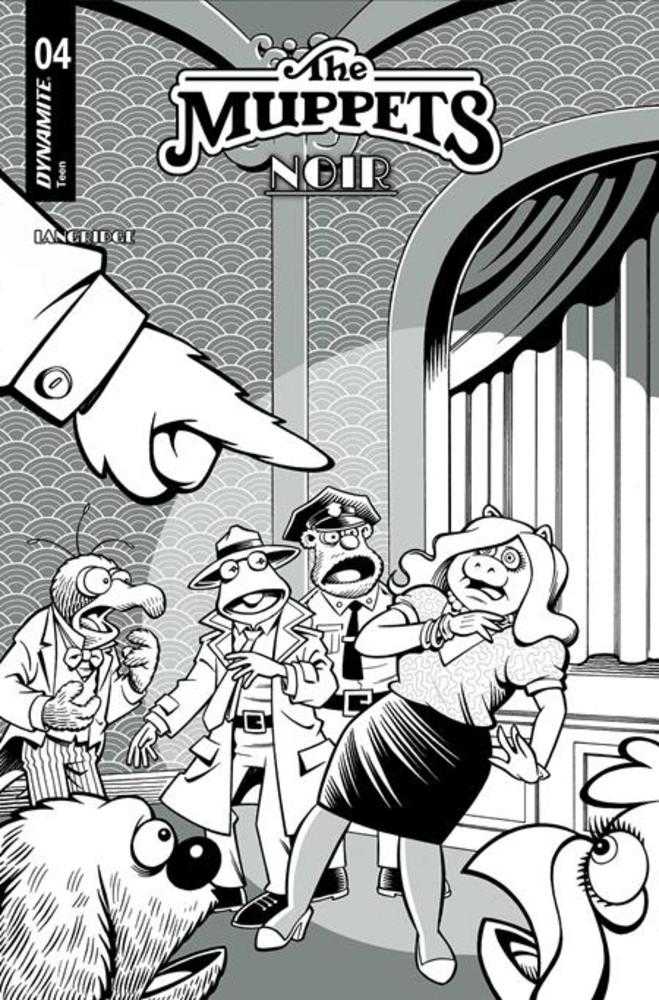Muppets Noir #4 Cover E Inc 1:15 Roger Langridge Line Art Variant