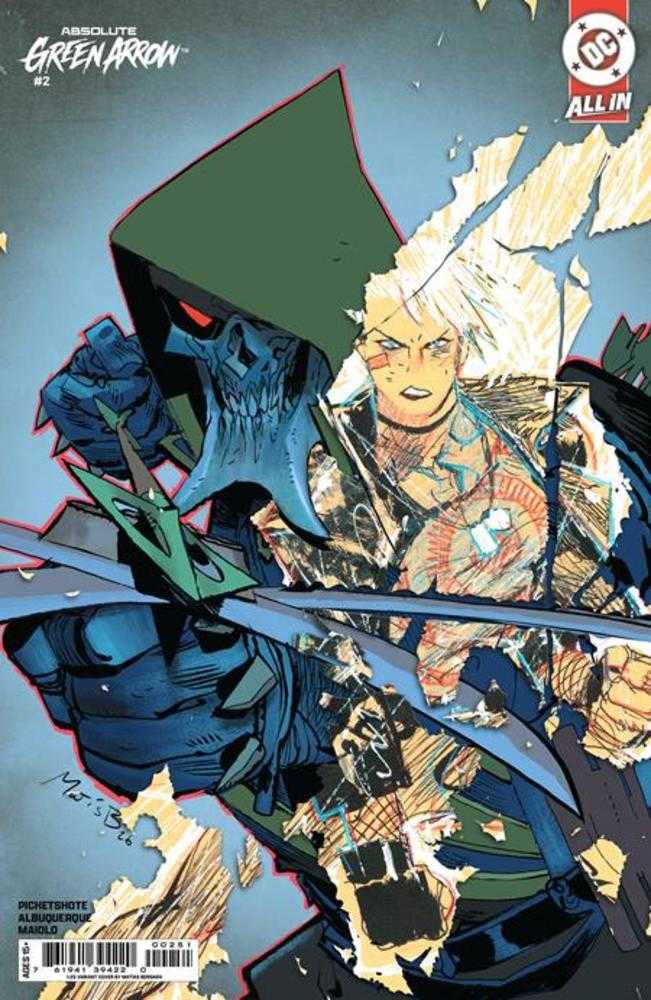 Absolute Green Arrow #2 (Of 6) Cover E Inc 1:25 Matias Bergara Card Stock Variant