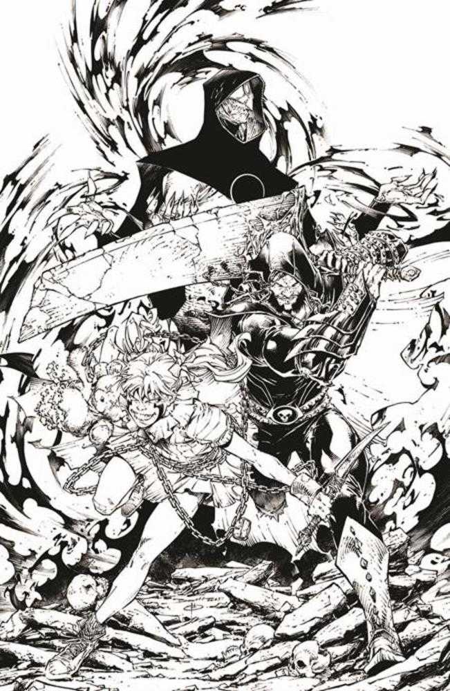 Spawn The Curse of Sherlee Johnson #6 Cover C Brett Booth Black & White Full Art Variant