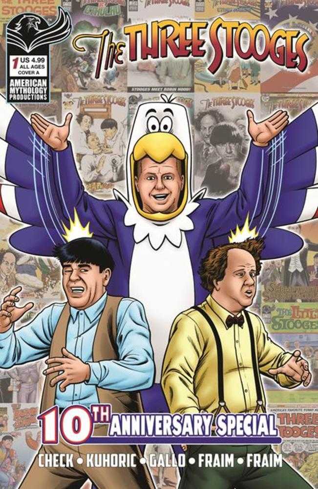Three Stooges American Mythology 10th Anniversary #1 Cover A Fraim Brothers