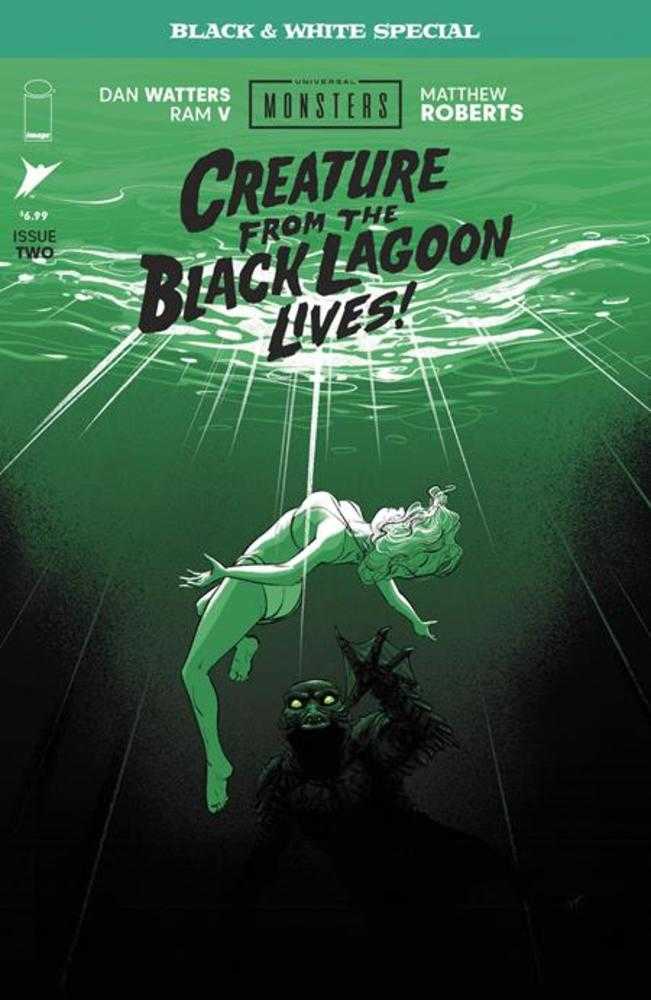 Universal Monsters: Creature from the Black Lagoon Lives Black & White Special #2 (Of 2) Cover A Matthew Roberts