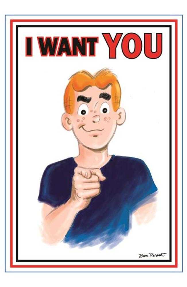 Archie Comics Celebrates Americas 250th (One Shot) Cover F Dan Parent Uncle Sam Poster Foil Virgin Variant