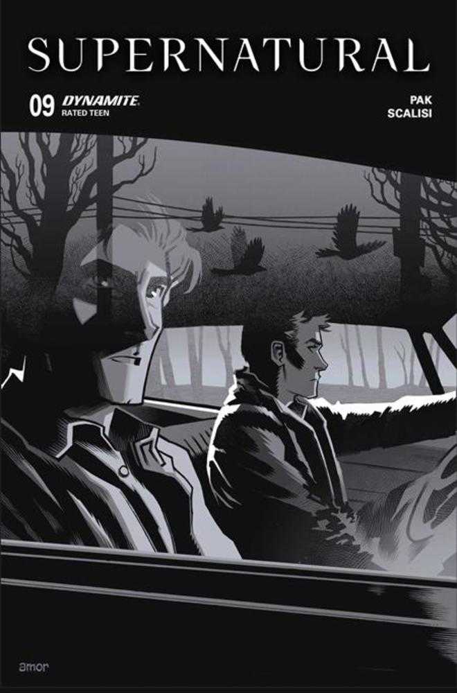 Supernatural #9 Cover H Inc 1:10 John Amor Line Art Variant