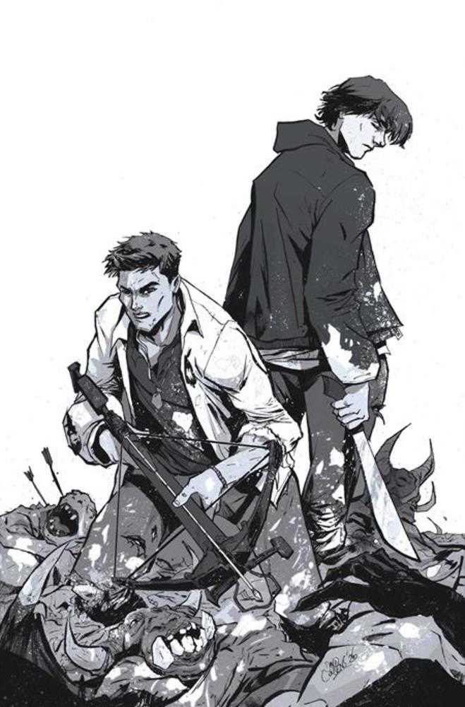 Supernatural #9 Cover L Inc 1:5 David Cousens Line Art Virgin Variant