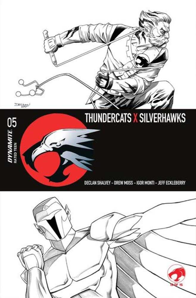 Thundercats X Silverhawks #5 Cover L Declan Shalvey Line Art Variant