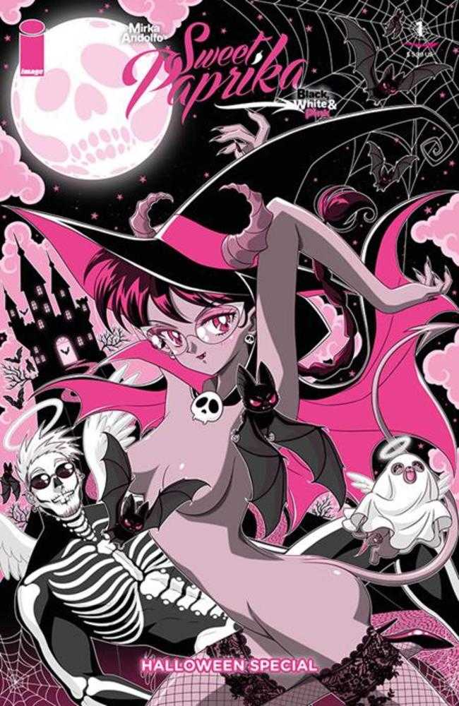 Mirka Andolfo's Sweet Paprika Black White & Pink Halloween Special #1 (Of 2) Cover C Marco Albiero Variant (Mature)