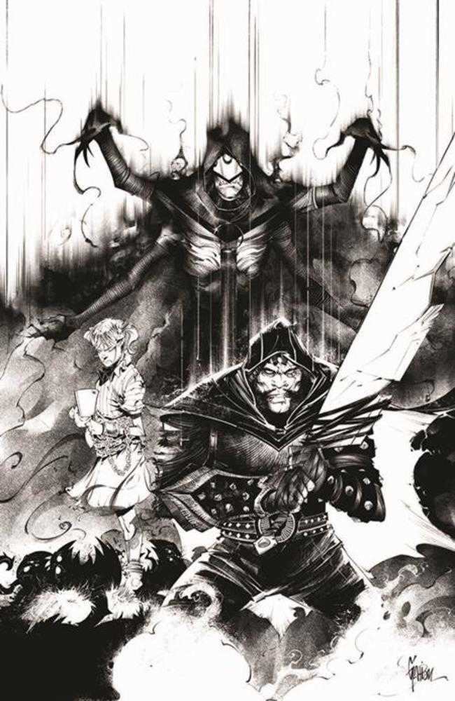 Spawn The Curse Of Sherlee Johnson #8 Cover C Jonathan Glapion Black & White Virgin Variant