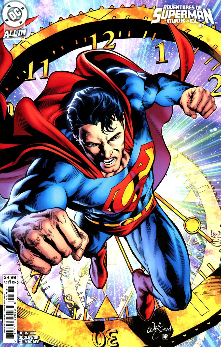 Adventures Of Superman Book Of El #6 (Of 12) Cover B Will Conrad Card Stock Variant