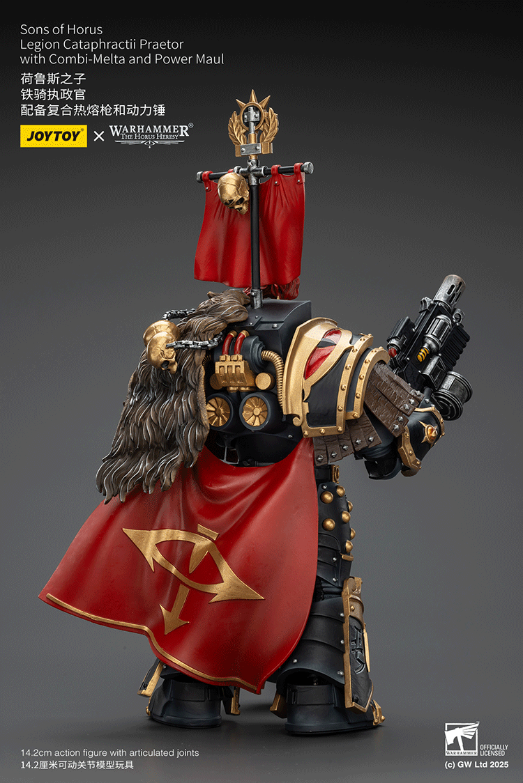 WARHAMMER THE HORUS HERESY - SONS OF HORUS - LEGION CATAPHRACTII PRAETOR WITH COMBI-MELTA AND POWER MAUL