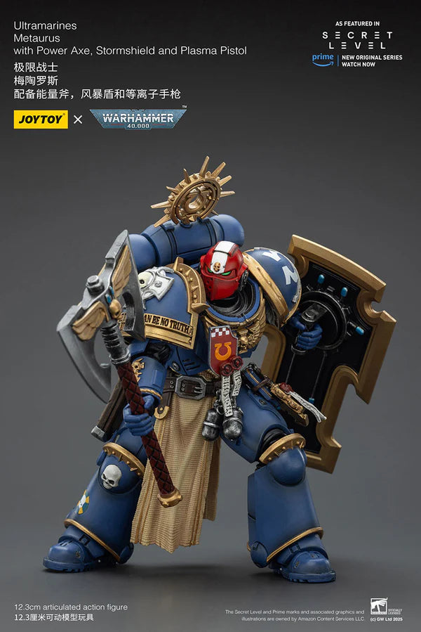 Ultramarines Metaurus with Power Axe, Stormshield and Plasma Pistol