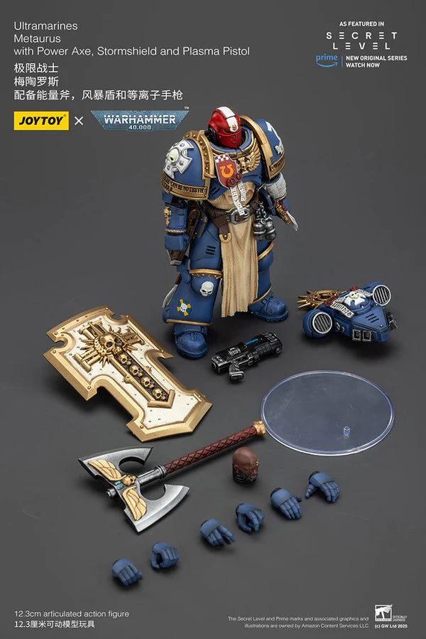 Ultramarines Metaurus with Power Axe, Stormshield and Plasma Pistol