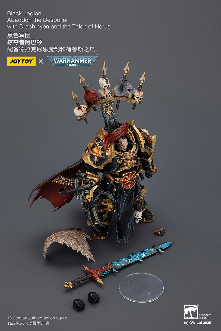 JOYTOY Warhammer 40K: Chaos Space Marines - Black Legion Abaddon the Despoiler Action Figure