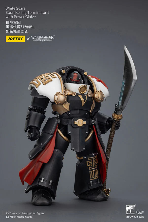 White Scars Ebon Keshig Terminator 1 with Power Glaive