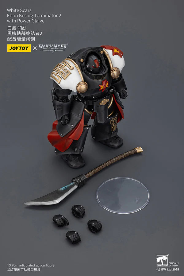 White Scars Ebon Keshig Terminator 2 with Power Glaive